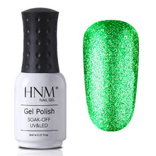 Load image into Gallery viewer, HNM 8ML Glitter Bling Nail Polish Soak Off Stamping Paint Nail Gelpolish Nail Art Vernis a Ongle Enamel Nagellak Lucky Lacquer
