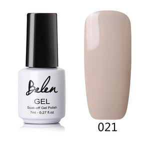 Belen 24 Colors Nude Series Nail Polish UV LED Soak Off DIY Paint Color Gel Ink UV Gel Nail Polish Lacquer Long Lasting Nail Gel