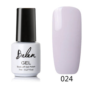 Belen 24 Colors Nude Series Nail Polish UV LED Soak Off DIY Paint Color Gel Ink UV Gel Nail Polish Lacquer Long Lasting Nail Gel