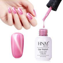 Load image into Gallery viewer, HNM New Shell Cat Eye Paint Gelllak Chameleon Semi Permanent Stamping 8ML Top Base Coat Primer Nail Polish LED Lamp Gelpolish
