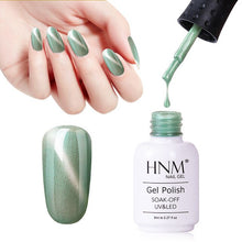 Load image into Gallery viewer, HNM New Shell Cat Eye Paint Gelllak Chameleon Semi Permanent Stamping 8ML Top Base Coat Primer Nail Polish LED Lamp Gelpolish
