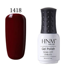 Load image into Gallery viewer, HNM Nail Polish 8ML Pure Color LED UV Lamp Stamping Paint Nail Gelpolish Nail Art Vernis Ongle Nagellak Lucky Lacquer Nail Glue

