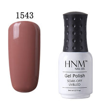 Load image into Gallery viewer, HNM Nail Polish 8ML Pure Color LED UV Lamp Stamping Paint Nail Gelpolish Nail Art Vernis Ongle Nagellak Lucky Lacquer Nail Glue
