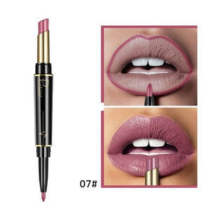 Pudaier Double-end Lasting Lipliner Waterproof Lip Liner Stick Pencil 16 Color Fashion Women Lip Makeup Gift Maquiagem