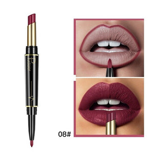 Pudaier Double-end Lasting Lipliner Waterproof Lip Liner Stick Pencil 16 Color Fashion Women Lip Makeup Gift Maquiagem