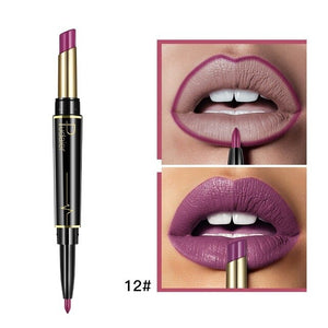 Pudaier Double-end Lasting Lipliner Waterproof Lip Liner Stick Pencil 16 Color Fashion Women Lip Makeup Gift Maquiagem