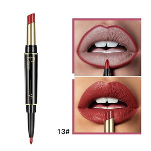 Pudaier Double-end Lasting Lipliner Waterproof Lip Liner Stick Pencil 16 Color Fashion Women Lip Makeup Gift Maquiagem