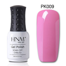 Load image into Gallery viewer, HNM 8ml Solid Pink Series Nail Polish Gelpolish Hybrid Varnish Semi Permanent Paint Gellak Lucky Lacquer Stamping 12 Colors
