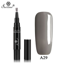 Load image into Gallery viewer, Saviland Newest 58 Colors Gel Nail Varnish Pen Glitter Nail Gel Polish Hybrid Dawdler UV Nail Art Gel Lacquer Gel Paint
