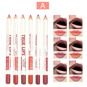 6 Colors/Set  Makeup Lip liner Pencil Long Lasting Waterproof Cosmetic Tools Professiona Women Lips Makeup Lip Liner Kit H7JP