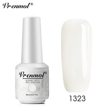 Load image into Gallery viewer, Vrenmol 8ML Nude Color Series Nail Gel Polish Soak Off Gel Long Lasting UV Gel Colorful Nail Art Hybrid Paint Gel Varnish Set
