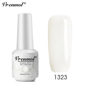 Vrenmol 8ML Nude Color Series Nail Gel Polish Soak Off Gel Long Lasting UV Gel Colorful Nail Art Hybrid Paint Gel Varnish Set