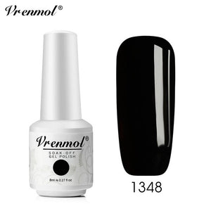 Vrenmol 8ML Nude Color Series Nail Gel Polish Soak Off Gel Long Lasting UV Gel Colorful Nail Art Hybrid Paint Gel Varnish Set