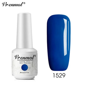 Vrenmol 8ML Nude Color Series Nail Gel Polish Soak Off Gel Long Lasting UV Gel Colorful Nail Art Hybrid Paint Gel Varnish Set