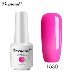 Vrenmol 8ML Nude Color Series Nail Gel Polish Soak Off Gel Long Lasting UV Gel Colorful Nail Art Hybrid Paint Gel Varnish Set