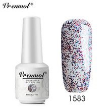 Load image into Gallery viewer, Vrenmol 8ML Nude Color Series Nail Gel Polish Soak Off Gel Long Lasting UV Gel Colorful Nail Art Hybrid Paint Gel Varnish Set
