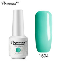 Load image into Gallery viewer, Vrenmol 8ML Nude Color Series Nail Gel Polish Soak Off Gel Long Lasting UV Gel Colorful Nail Art Hybrid Paint Gel Varnish Set
