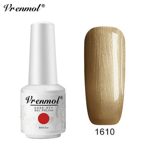 Vrenmol 8ML Nude Color Series Nail Gel Polish Soak Off Gel Long Lasting UV Gel Colorful Nail Art Hybrid Paint Gel Varnish Set