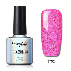 FairyGlo 10ml Neno Color Nail Polish Bling Glitter Gelpolish Semi Permanent Polish Hybrid Varnish Lucky Lacquer Paint Gellak ink