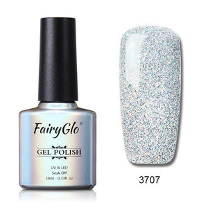 FairyGlo 10ml Neno Color Nail Polish Bling Glitter Gelpolish Semi Permanent Polish Hybrid Varnish Lucky Lacquer Paint Gellak ink