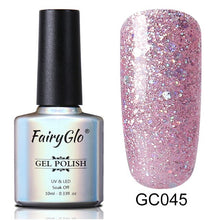 Load image into Gallery viewer, FairyGlo 10ml Neno Color Nail Polish Bling Glitter Gelpolish Semi Permanent Polish Hybrid Varnish Lucky Lacquer Paint Gellak ink
