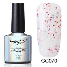 Load image into Gallery viewer, FairyGlo 10ml Neno Color Nail Polish Bling Glitter Gelpolish Semi Permanent Polish Hybrid Varnish Lucky Lacquer Paint Gellak ink
