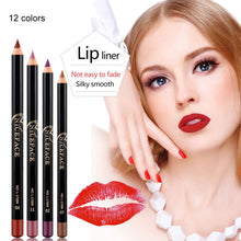 Load image into Gallery viewer, 12 Colors Lip Liner Pencil Professional Lips Makeup Waterproof Lip Liner Pencil Set For Women  Sexy Lips Makeup Matte Lipiner
