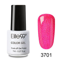 Load image into Gallery viewer, Elite99 New Supply Nail Art 7ml Bling Pure color Supper Diamond Shining Glitter Sequin Starry Platinum Paint Gel
