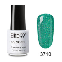 Load image into Gallery viewer, Elite99 New Supply Nail Art 7ml Bling Pure color Supper Diamond Shining Glitter Sequin Starry Platinum Paint Gel
