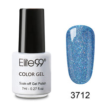 Load image into Gallery viewer, Elite99 New Supply Nail Art 7ml Bling Pure color Supper Diamond Shining Glitter Sequin Starry Platinum Paint Gel
