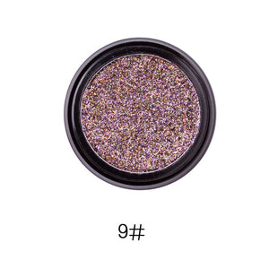 Hot 14 Colors Sequins Face Body Powder High Pigment Makeup Shimmer Body Glitter Eyes Make Up Lip Nail Body Powder Cosmetics