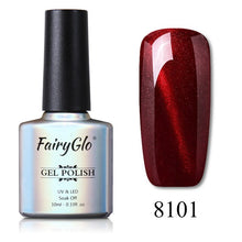 Load image into Gallery viewer, FairyGlo 10ML UV Nail Polish Cat Eye Nai Gelpolish Nagellak Nail Art Stamping Paint Nail Polish Vernis a Ongle Magnet Varnish
