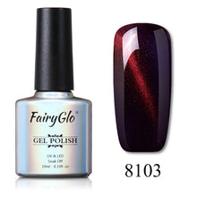 Load image into Gallery viewer, FairyGlo 10ML UV Nail Polish Cat Eye Nai Gelpolish Nagellak Nail Art Stamping Paint Nail Polish Vernis a Ongle Magnet Varnish
