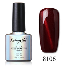 Load image into Gallery viewer, FairyGlo 10ML UV Nail Polish Cat Eye Nai Gelpolish Nagellak Nail Art Stamping Paint Nail Polish Vernis a Ongle Magnet Varnish
