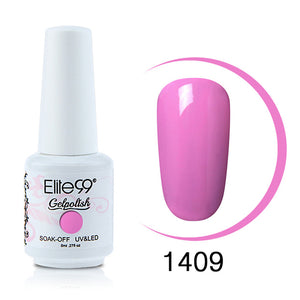 Elite99 Nail Polish 8ML Pure Color UV LED GelPolish Nail Art Soak Off Semi Perment Stamping Enamel Gellak Paint Glue Varnishes