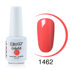 Elite99 Nail Polish 8ML Pure Color UV LED GelPolish Nail Art Soak Off Semi Perment Stamping Enamel Gellak Paint Glue Varnishes