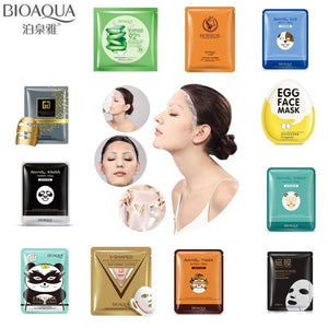 BIOAQUA plant moisturizing face mask skin care oil acne management Remover rolled up mask skin care face mask 1PCS.