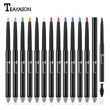 Load image into Gallery viewer, Double-ended Colorful Eyeliner Pencil Waterproof Eye Liner Pen With Sponge Brushes Line Eyes Makeup Professional
