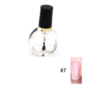 2019 1 Piece Nail Art Stamping Polish Women DIY Makeup Paint Tool Transparent Color UV Nail Care Lacquer Semi Permanent 10ml #07