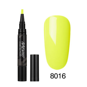 5ML Nail Gel Polish Pencil 60 Colors Polish Nail Pen Gel Nails Art Brush Pen for Nails Soak Off Top White Gel Lacquer Gel Paint