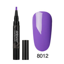 Load image into Gallery viewer, 5ML Nail Gel Polish Pencil 60 Colors Polish Nail Pen Gel Nails Art Brush Pen for Nails Soak Off Top White Gel Lacquer Gel Paint
