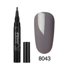 Load image into Gallery viewer, 5ML Nail Gel Polish Pencil 60 Colors Polish Nail Pen Gel Nails Art Brush Pen for Nails Soak Off Top White Gel Lacquer Gel Paint
