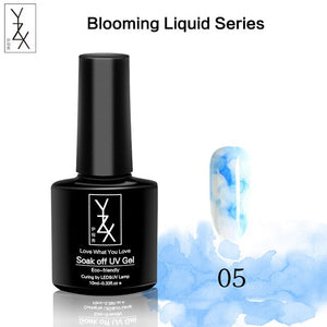 YZX 10ml Watercolor Paint Nail Art Blooming Liquid Smoke Marble Effect Special Varnish Gel DIY Ink Smudge Bubble Armor Lacquer