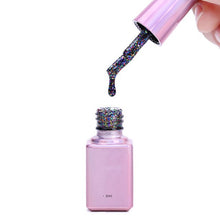 Load image into Gallery viewer, Hot Sale 15 Colors Women Girls Glitter Nail Polish Nail Glue Sequin Paint Shine Lacquer Nail Art Tools 6ml

